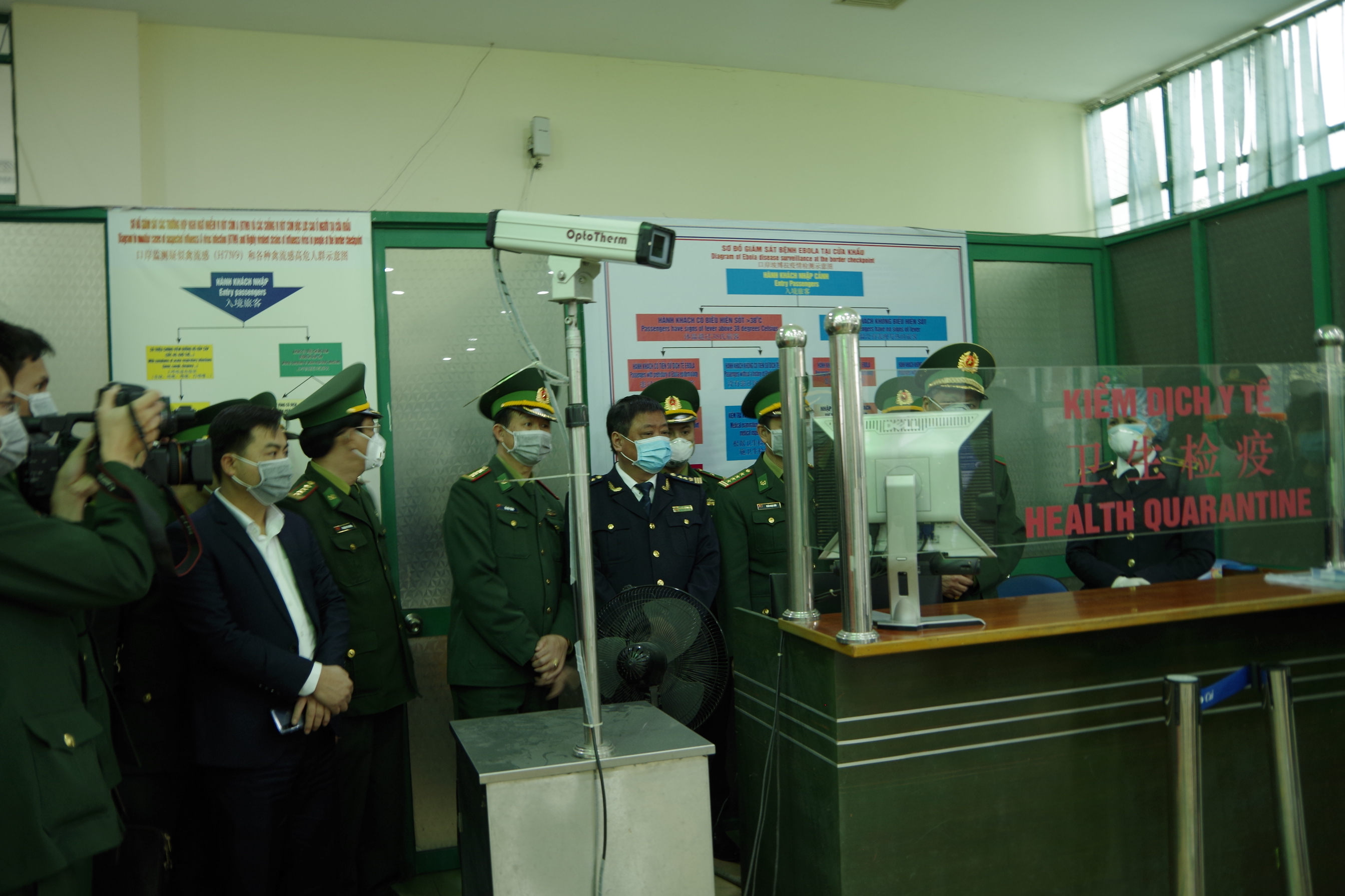 Bộ tư lệnh BĐBP kiểm tra công tác phòng, chống virus Corona tại Lào Cai